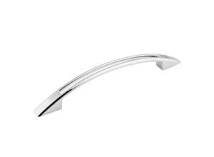 Tango Cut out Pull -Polished Chrome handle detail view Arch shaped bar handle